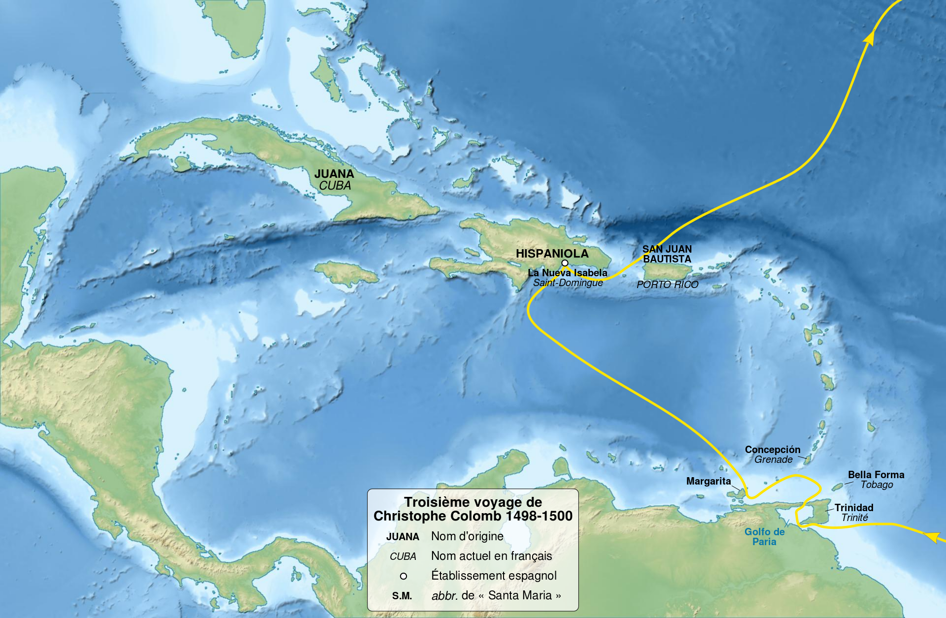 nombre de voyage de christophe colomb